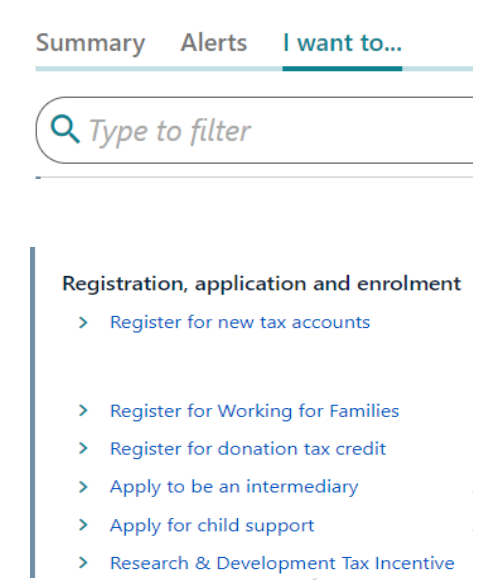 Step 2: Confirming details in the registration form inside myIR